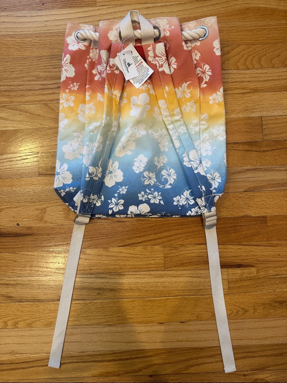 Disney Ombre Floral Drawstring Backpack - Picture 2 of 4